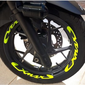 Resim Yamaha Xmax Fosforlu / Düz Renk Jant Şeridi 