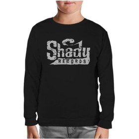 Resim Eminem - Shady Records Siyah Çocuk Sweatshirt Siyah 