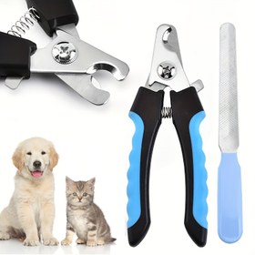Resim 2 adet Profesyonel Köpek Pati saç tokası Kesici Güvenlik Kılıfı ile - Paslanmaz Çelik Pet Bakım Makasları ve Trimmer Orta ve Büyük Köpek Tırnak Dosyası ile, Pil Olmadan 