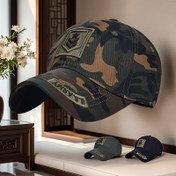 Resim Erkekler için Kamuflaj Baskı Kapak, Nakışlı Kartal ve "ARMY" Yama ile - Hafif, Nefes Alabilen Polyester, Ayarlanabilir Snapback, Açık Hava, Balıkçılık ve Günlük Giyim için, Açık Hava Başlığı | Nakışlı Kartal Tasarımı | Dayanıklı Başlık 