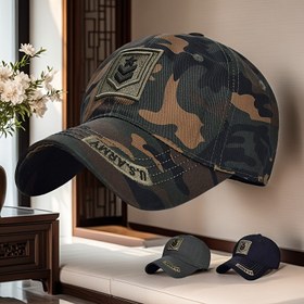 Resim Erkekler için Kamuflaj Baskı Kapak, Nakışlı Kartal ve "ARMY" Yama ile - Hafif, Nefes Alabilen Polyester, Ayarlanabilir Snapback, Açık Hava, Balıkçılık ve Günlük Giyim için, Açık Hava Başlığı | Nakışlı Kartal Tasarımı | Dayanıklı Başlık 