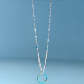Resim Mey Atelier Ocean Turkuaz & Gümüş Necklace - 65 