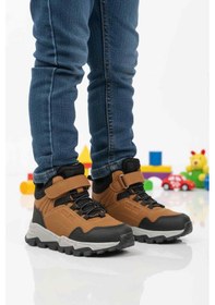 Resim Cool Taba Gri Cırtlı Erkek Çocuk Outdoor Bot Çok Renkli 