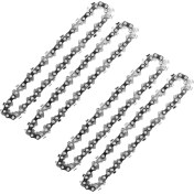 Resim Dadata 4pcs 4 Inç 1/4inch Kılavuz Testere Zinciri Mini Testere Zinciri 4 Inç Kordonsuz Elektrikli Protable Pil El Motoru Testeresi (Yurt Dışından) 