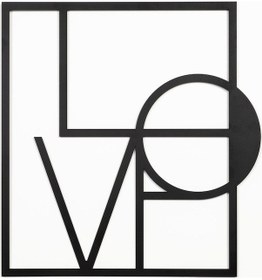 Resim Love Sign Metal Lazer Kesim Tablo 7109 