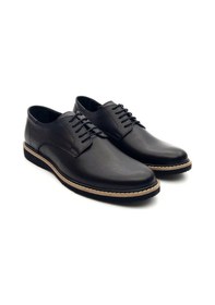 Resim Komcero 7416 Erkek Hakiki Deri Bağcıklı Klasik Casual Ayakkabı 001 