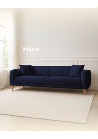 Resim Lara Üçlü Koltuk & 3 ' Lü Kanepe - Lacivert Lacivert 