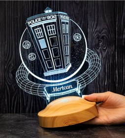 Resim Tardis Desenli Gece Lambası, Doctor Who Hayranlarına Hediye, Zaman Yolcusu Telefon Kulübesi, Timelord, Tardis, 
