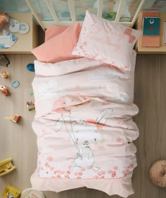 Resim Cottonbox Bebek Nevresim Takımı Rapetı Somon 