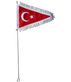 Resim Sevenkardeşler Bisiklet Bayrak Direği türk Bayrağı Üçgen 2.kali Çok Renkli 