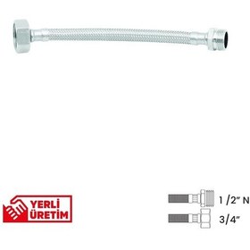 Resim Bağlantı Hortumu 1/2' N ' -3/4' 30 Cm 