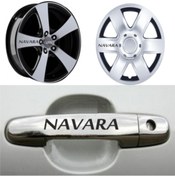 Resim Nissan Navara Kapı Kolu Jant Sticker Yapıştırma 8 Ad Beyaz 