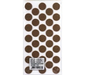 Resim Şahin Yapışkanlı Masa Sandalye Keçesi Zemin Koruyucu Keçe Yuvarlak 1 Paket (24 Mm) 