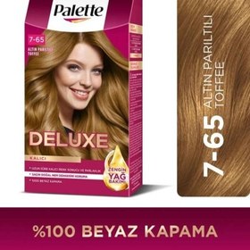 Resim Palette Deluxe Kalıcı Renkler Saç Boyası 50ml - 7.65 Altın Parıltılı Toffee 