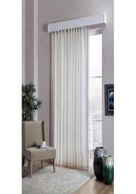 Resim Taç Saten Güneşlik Perde-Iki Kanatlı 