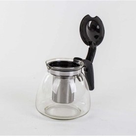 Resim Cam Süzgeçli Demlik Şeffaf 