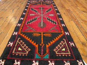 Resim Anatolian Rug 2x5 ft - Handmade Turkish Runner | Vintage Wool Carpet 