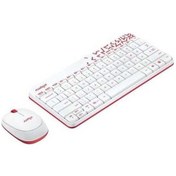 Resim Willowhaven Logitech Mk240 Mini Beyaz Kablosuz Klavye Ve Fare Seti Optik 