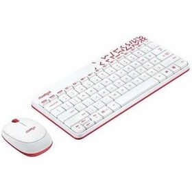 Resim Tongxida Logitech Mk240 Mini Beyaz Kablosuz Klavye Ve Fare Seti Optik 