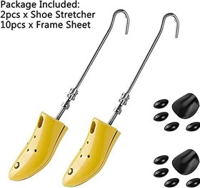 Resim REVAHI Profesyonel Ayakkabı Sedyeleri Kadın Desteği Yürüyüş Genişletici Ayakkabı Sedyesi Çizmeler İçin Ayarlanabilir Ev Ayakkabı Ağacı (Renk : Doğal, Beden : S) 