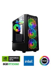 Resim XASER Xsr1130 i7 12700F 32GB Ram 2TB M.2 NVMe SSD 8GB RTX5060 23.8" 180Hz Oyuncu Bilgisayarı 