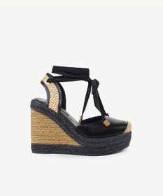 Resim Yargıcı Özel Jüt Boyama Deri Espadril 24ykay4560x 001 Siyah 