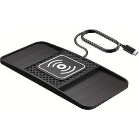 Resim Cordial 15w Kablosuz Araç Şarj Cihazı Qi Hızlı Şarj Type-c Port İphone Samsung Uyumlu İçin 