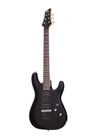 Resim Schecter C-6 Deluxe Elektro Gitar Satin Black 