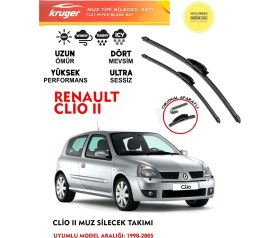 Resim Kruger Clio 2 Silgeç Takımı 2004 Model (Aparatsız) Direk Montaj 