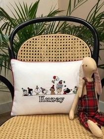 Resim Snoopy Model Dekoratif Bebek Yastığı - Biyeli 
