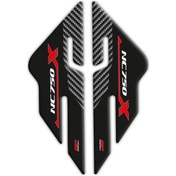 Resim GP Kompozit Honda NC 750 X 2016-2020 Uyumlu Yan Pad Siyah-Karbon 