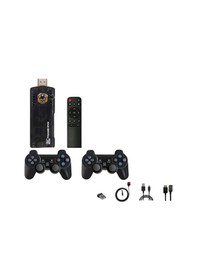 Resim Kablosuz Gamepad Denetleyici Çift Sistem Retro Oyun Konsolu Hdmı 