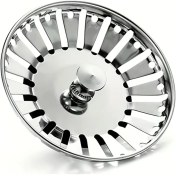 Resim Willowhaven Silvery Paslanmaz Çelik 84mm Lavabo Filtresi Yemek Ve Saç Toplayıcı 