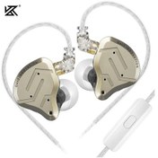 Resim Kz Zsn Pro 2 Hibrit Sürücü 1ba + 1dd Kulak İçi Metal Kulaklık Hıfı Bas Kulaklık Gold With Mic 