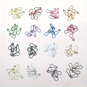 Resim 50 Adet Çok Renkli Kabak Şeklinde Örgü & Dikiş Güvenlik İğneleri - Dayanıklı Kilitleme Dikiş İşaretleyicileri, Çeşitli Renkler 