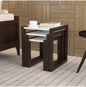 Resim Hülya 3 Lü Zigon Sehpa Takımı Mdflam- High Gloss (414915756) 