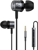 Resim Yüksek Sınıf Kablolu Kulaklıklar, Mikrofonlu Kulaklıklar, Ağır Bas Stereo Gürültü Engelleyici Kulaklıklar, iPhone ve Android Cihazlarla Uyumlu, iPad, MP3, Tüm 3,5 mm Arayüz Cihazlarına Uyar 