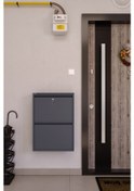 Resim Ceha Kilitli 2'li Metal Ayakkabılık Antrasit - K.AYK-2 /AB7024/ SOPACK / KL Antrasit 
