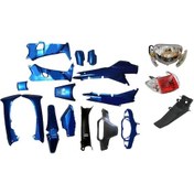 Resim Cup 100 Cc Kaporta Seti Çelik Far - Stop Dahil Gri 