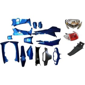 Resim Cup 100 Cc Kaporta Seti Çelik Far - Stop Dahil Gri 