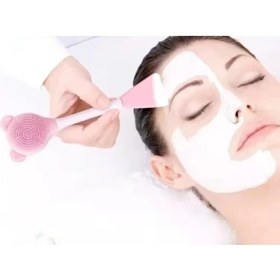 Resim Eco Lounge Silikon Yüz Temizleme Fırçası ve Maske Uygulama Spatulası 