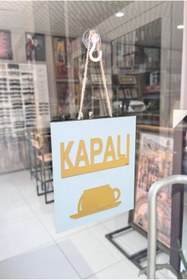 Resim mars tasarım Ahşap Ayna Pleksi Açık Kapalı KAHVE, KAFE,COFFEE Yönlendirme Tabelası Mağaza Kapı Yönlendirme 