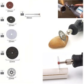 Resim Depolife Gravür Makine için 33lü Disk Disk Seti Taşlama Kesme Zımparalama Elmaslı Disk Metal Plastik Ahşap 