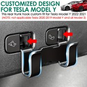 Resim 1 adet Tesla ModelY Ön Bagaj Kancası için Uygun 