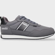 Resim Liger Erkek Cilt Bağcıklı Günlük Spor Ayakkabı FÜME - SİYAH 