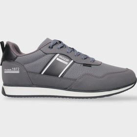 Resim Liger Erkek Cilt Bağcıklı Günlük Spor Ayakkabı FÜME - SİYAH 