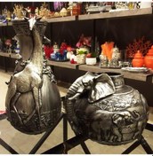 Resim BY ARİ İKİLİ ZÜRAFA VE FİL VAZO SET VZ160-1 