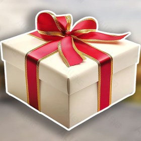 Resim 5 adet Büyük 7.5 İnç Hediye Kutusu Çıkartmaları Kırmızı ve Altın Bantlı, Arabalar, Kamyonlar, Çamurluklar, Pencereler, Dizüstü Bilgisayarlar için Premium Vinil Etiketler - Kendinden Yapışkanlı, Ev Dekoru ve Cam/Metal Yüzeyler için İdeal, Araba Çıkartması 