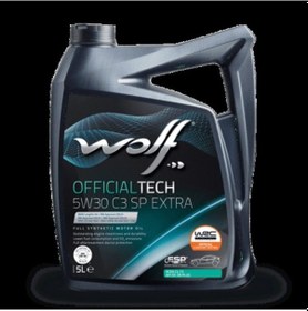 Resim Wolfpar 1049360 Wolf Tam Sentetik Partiküllü Motor Yağı Officialtech 5w30 C3 Sp Extra 5l 83212405945 Diğer 