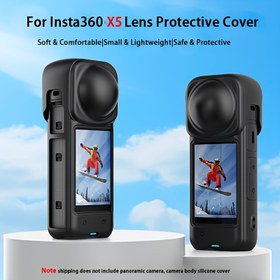 Resim Insta360 X4/X5 Lens Koruyucu Kapak - Yumuşak ve Rahat, Küçük ve Hafif, Etki Kameraları için Güvenli ve Koruyucu Silikon Kılıf, Çizik ve Şok Geçirmez, Spor Kameraları Ekipmanı | Minimalist Kamera Ekipmanı | Dayanıklı Silikon Kılıf, Kamera Aksesuarları 